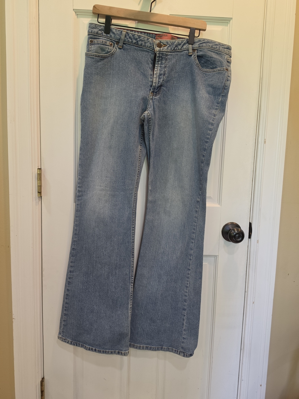 Mossimo Supply Co. Light Blue Flare Jeans - Wide Leg